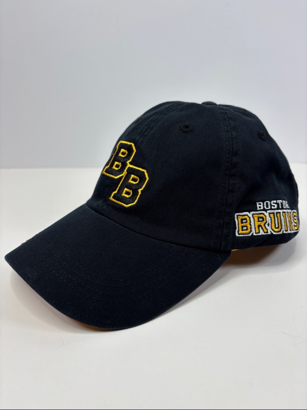Boston Bruins Hat Cap Adidas NHL Adjustable Unstructured Slouch Black Dad Hat